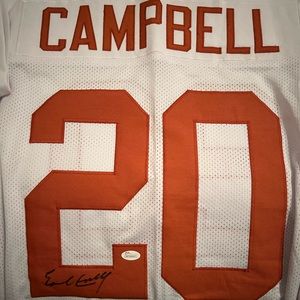 Earl Campbell Autographed Texas Longhorns Jersey